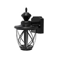 Heath-Zenith Heath Zenith 3825437 120V Metal Motion Activated Carriage Lantern - Black 3825437